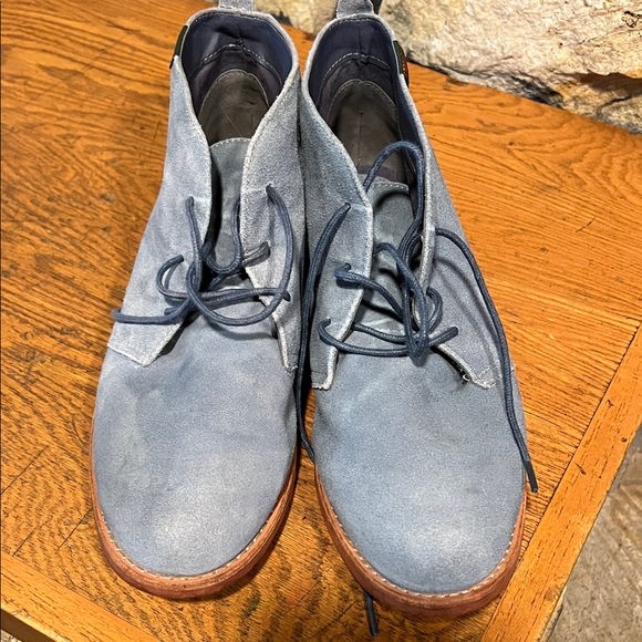 G.H. Bass & Co. Blue Suede Ankle Boots Size 9 - Picture 1 of 9
